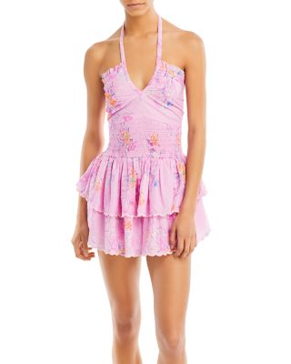 Aqua Halter Dress