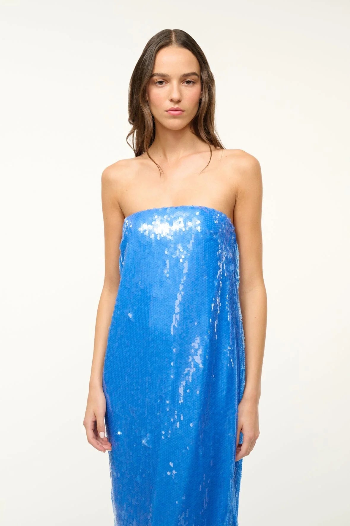 Casey Sequined Gown Blue