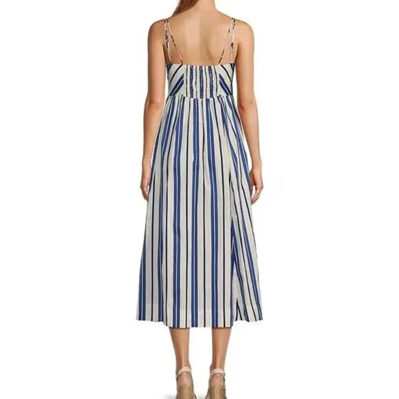 Kismet Cotton Stripe Midi Dress