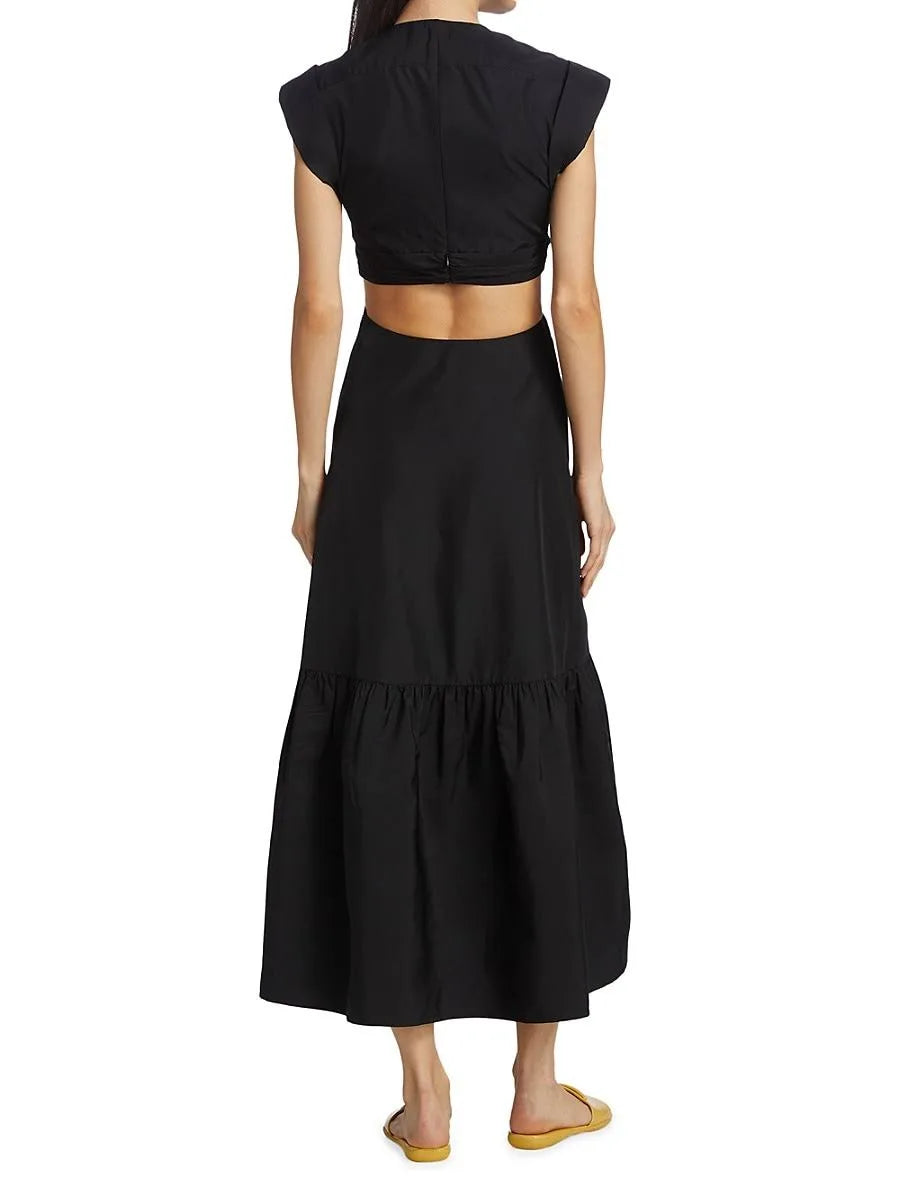 Alexandria Midi in Black