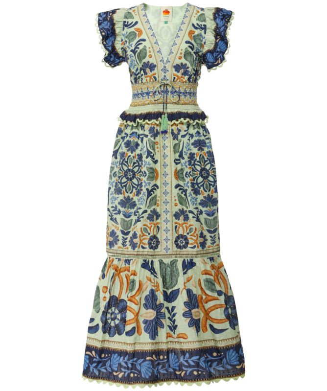 Ocean Tapestry Maxi Dress