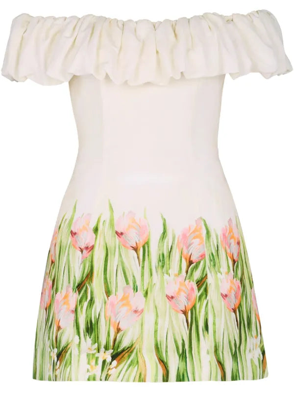 Uma Ruffled Off-The-Shoulder