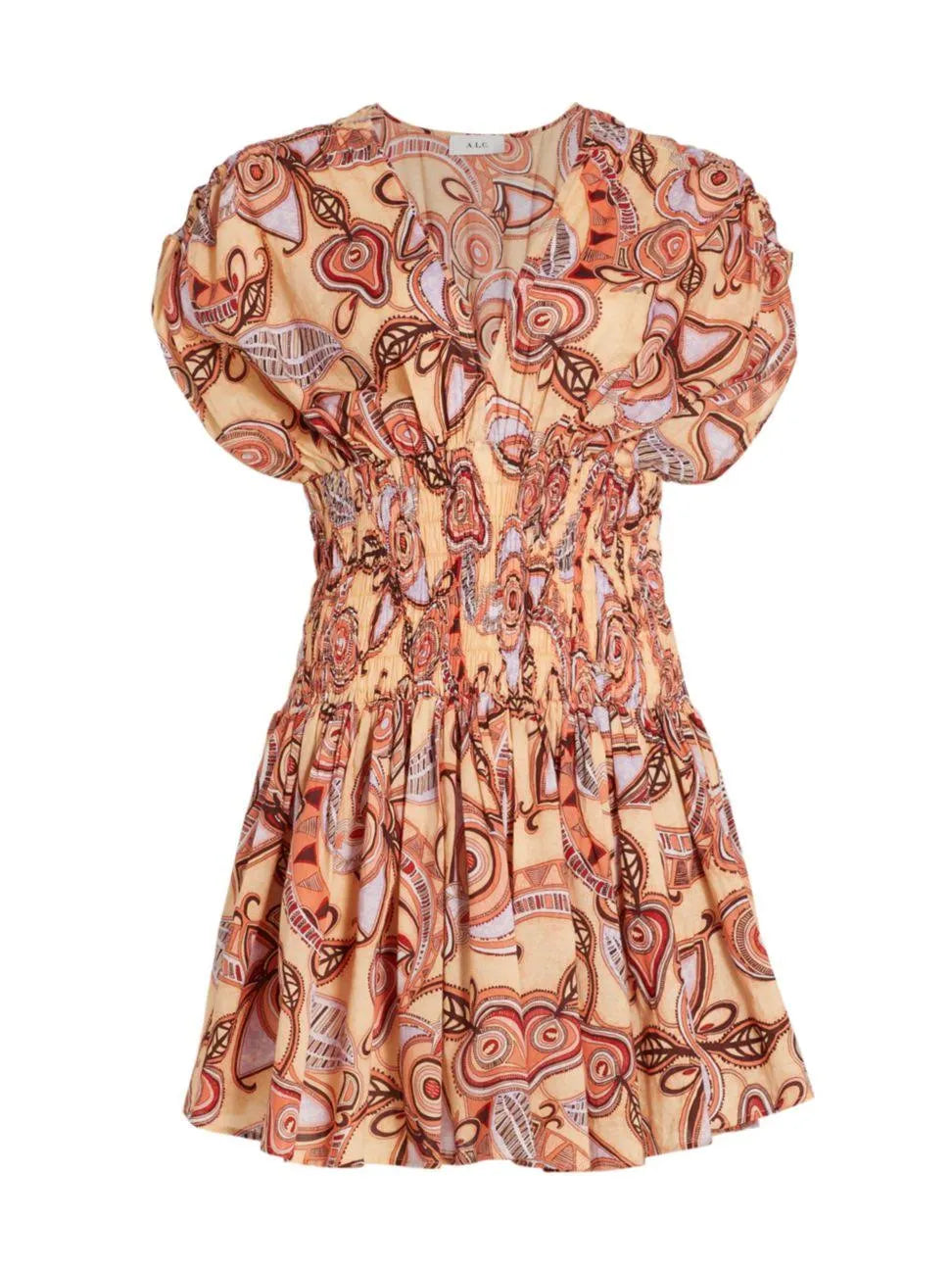 Luna Print Smocked