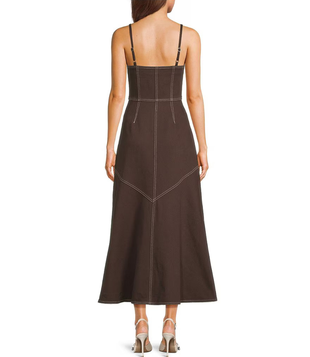 Button Front Western Maxi