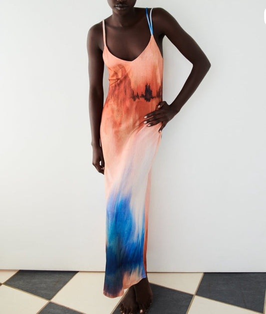Boho Tie Dye Maxi