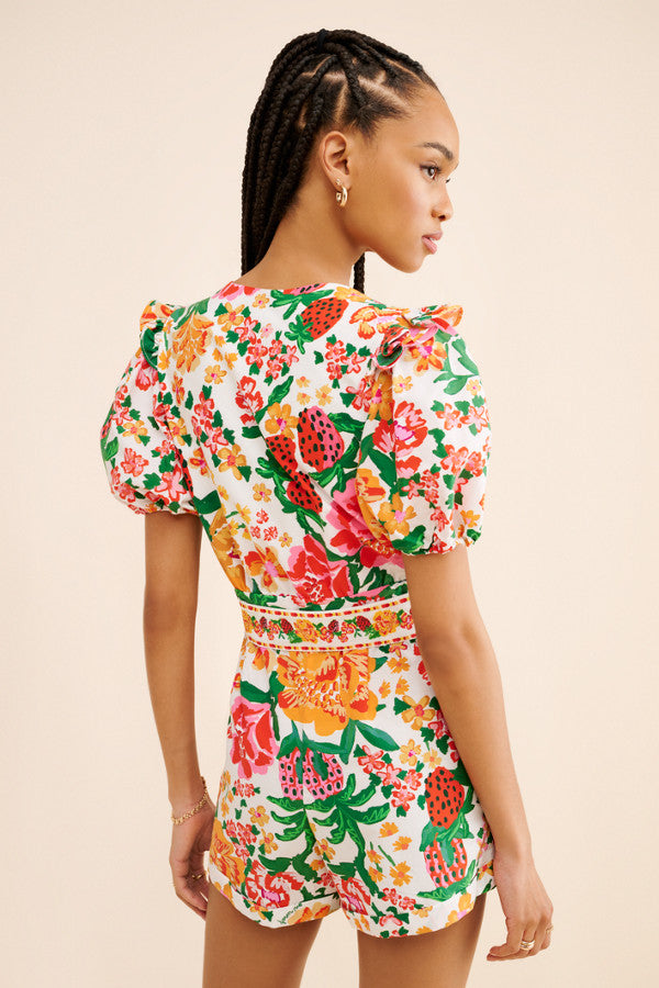 Flowerful Stretched Romper