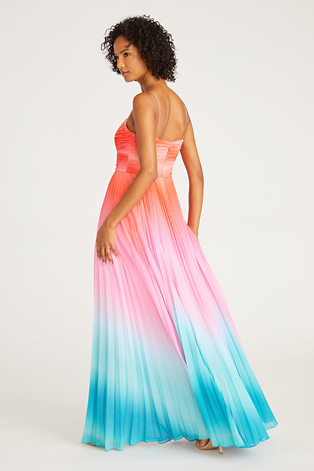 Emmett Pleated Gown