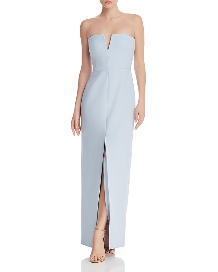 Crepe Blue Gown