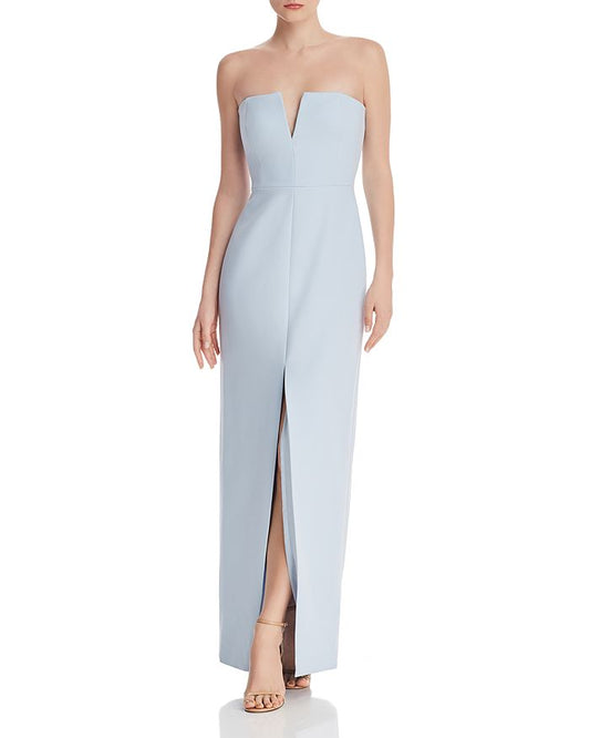 Crepe Blue Gown