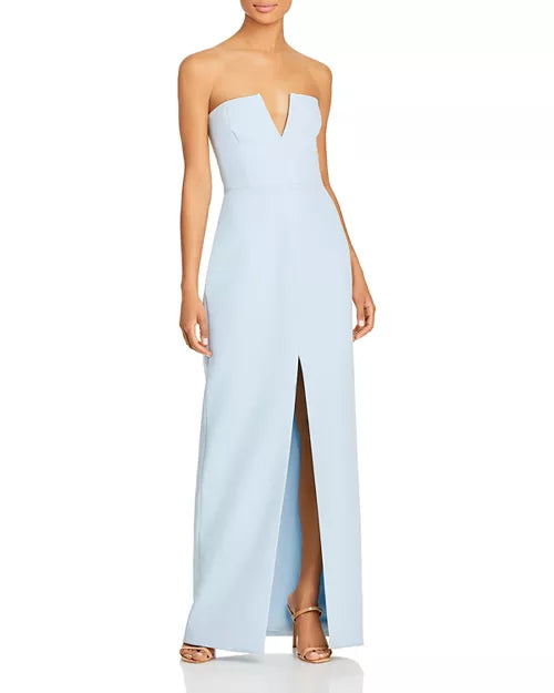 Crepe Blue Gown