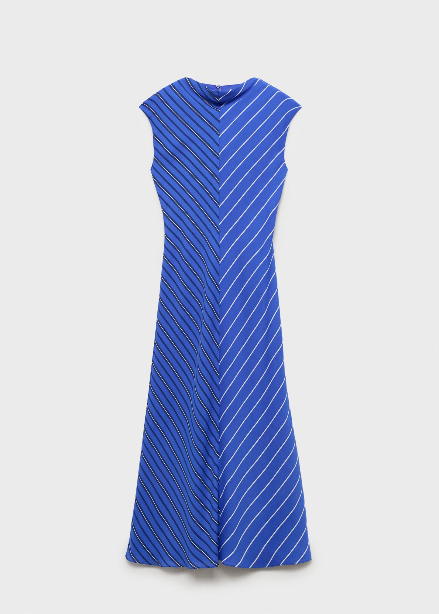 Combined Striped Flare Dress