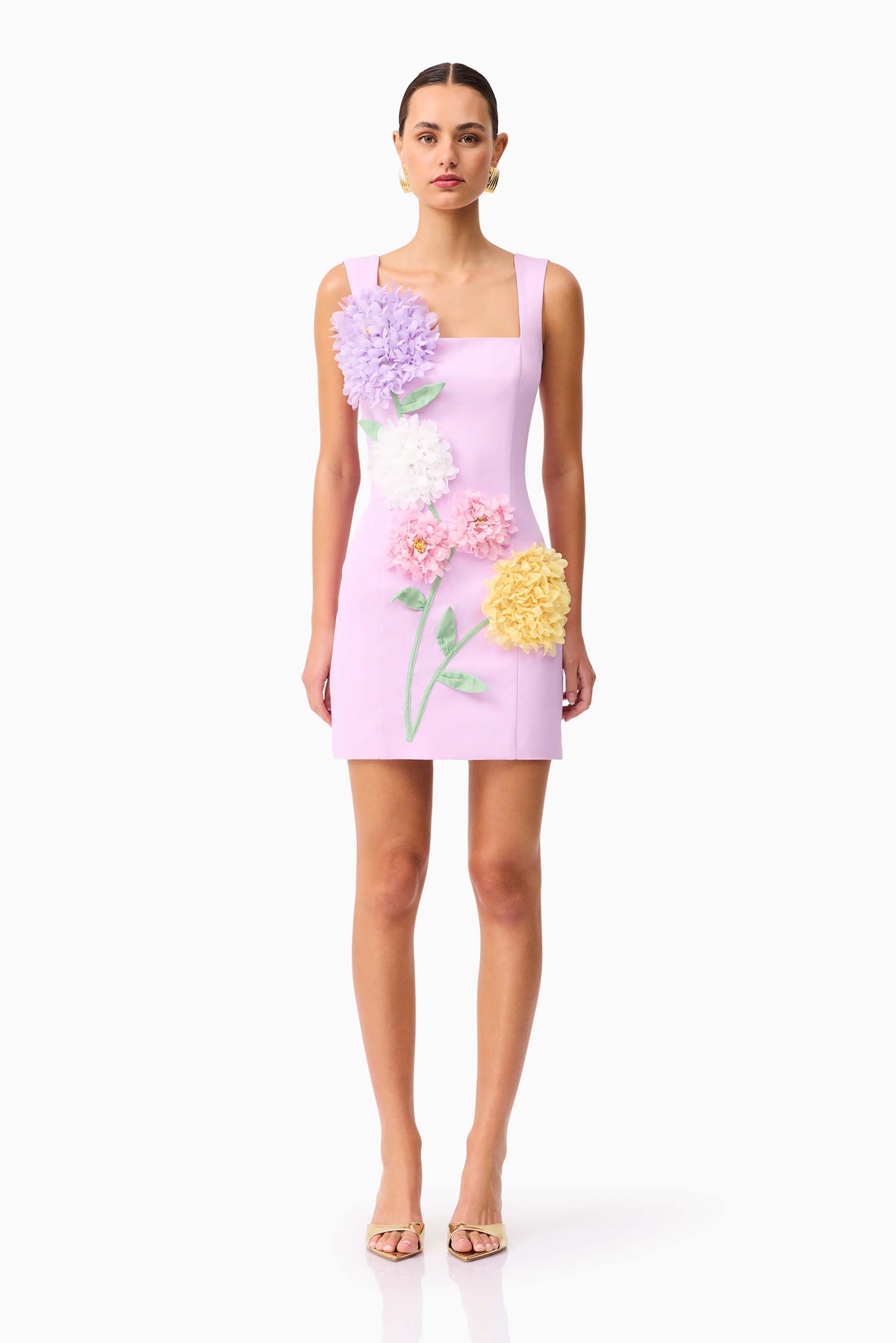 Buttercup Party Mini Dress In Purple