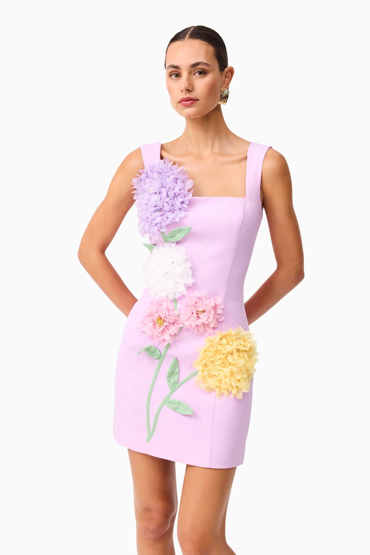 Buttercup Party Mini Dress In Purple
