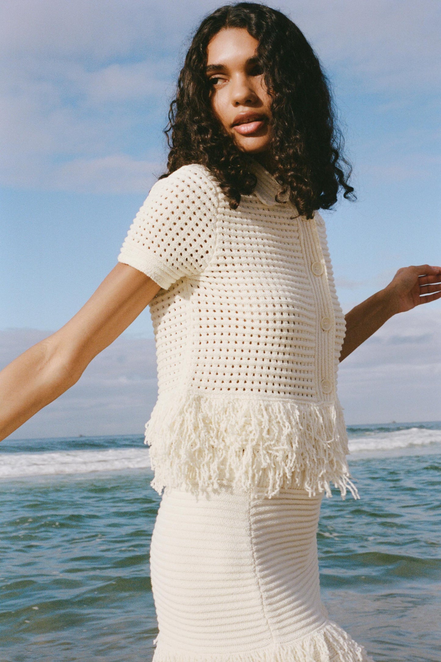 Fringe Knit Set