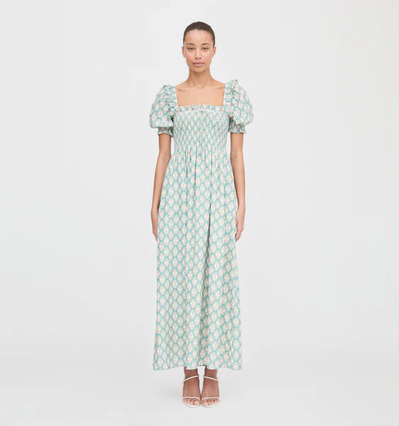 Scarlett Dress In Raspberry Ikat