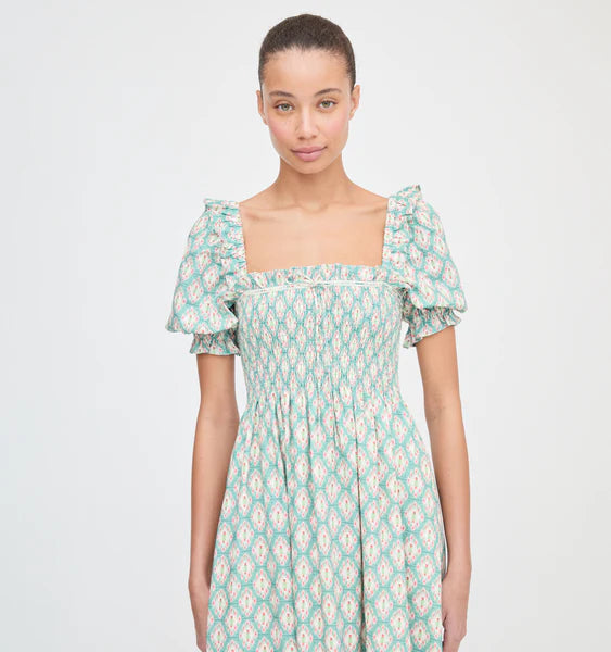 Scarlett Dress In Raspberry Ikat