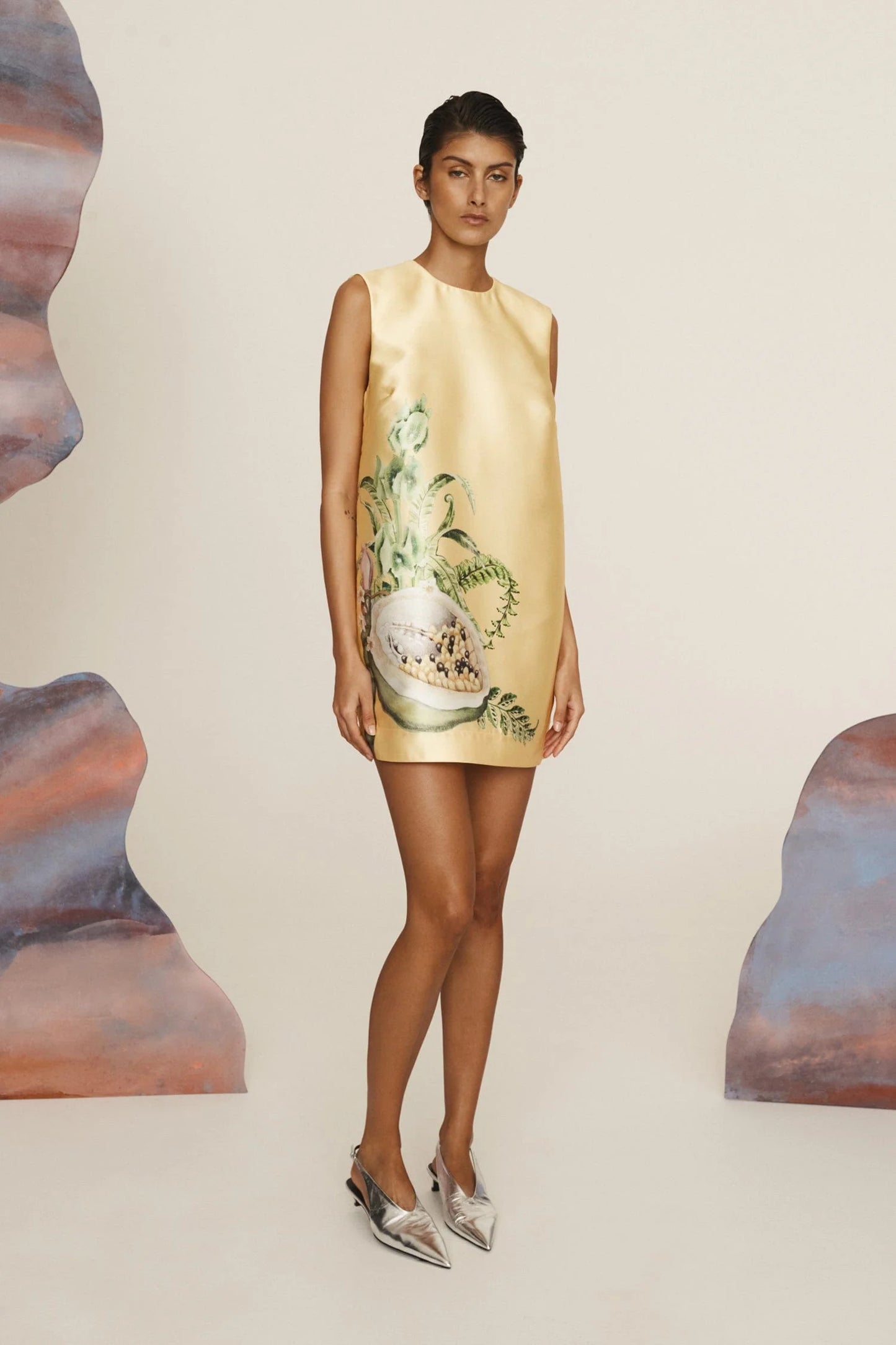 Sol Mini Dress In Lemon