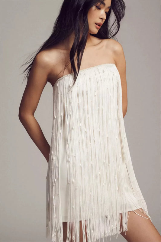 Emmeline Strapless Pearl