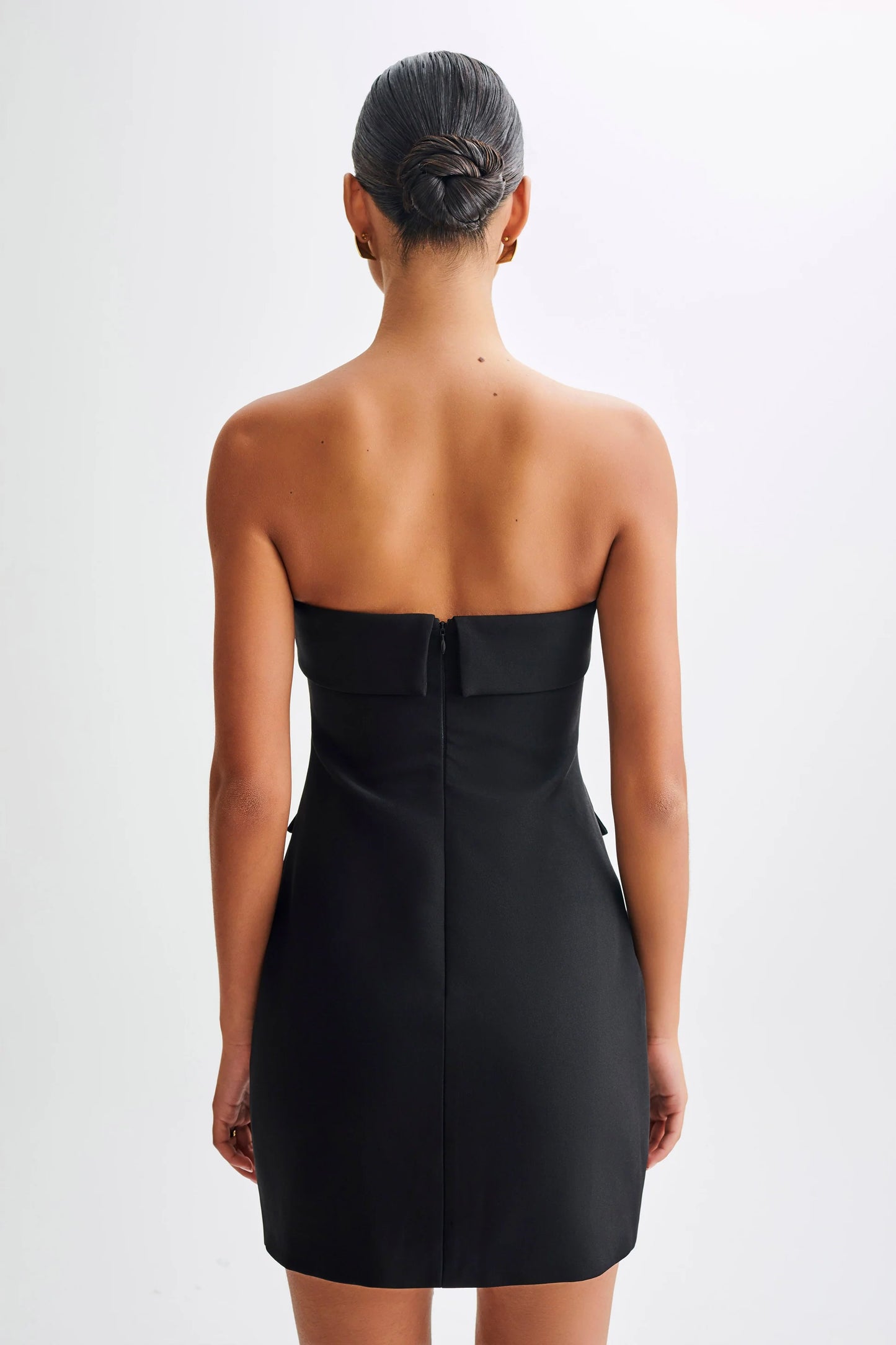 Abbie Strapless Suiting Dress