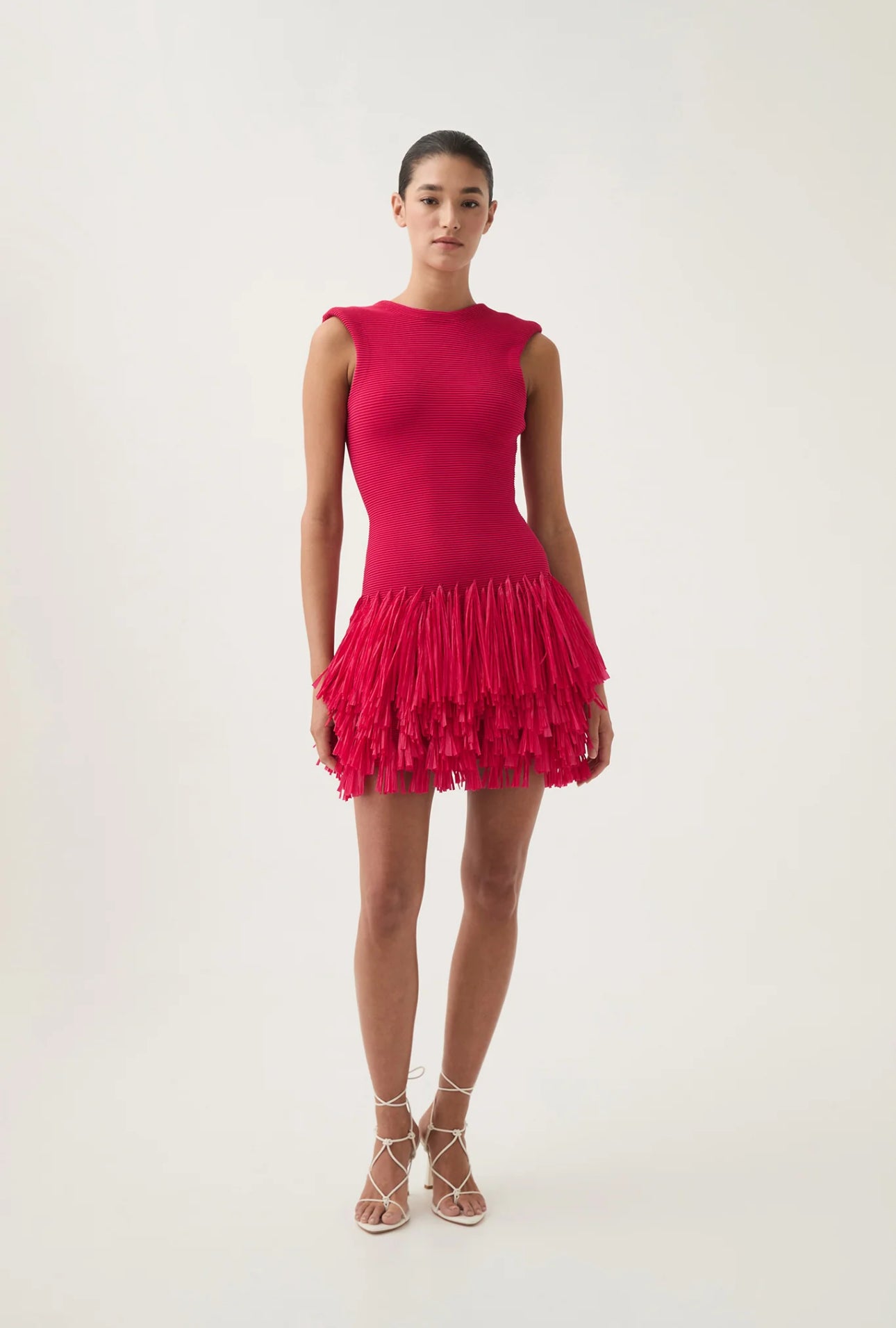 Rushes Raffia Mini Dress