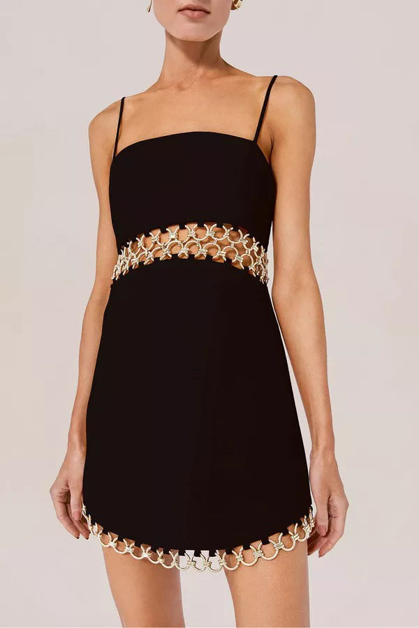 Gaudy Dress In Black