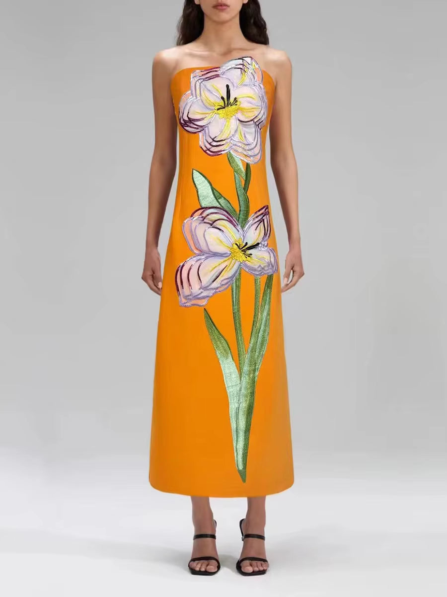 Mimoza Floral Midi Dress