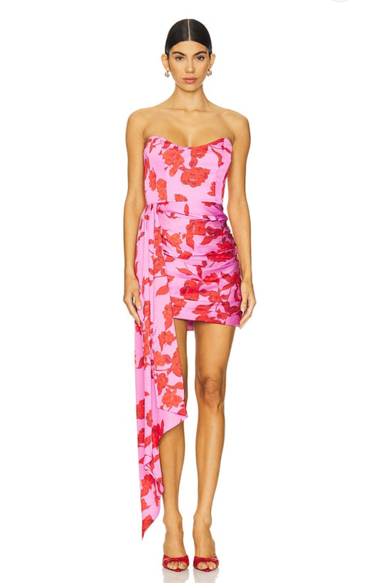Chasing Dawn Dress In Apricot Poppy