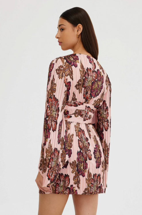 Rose Wallpaper Mini Dress