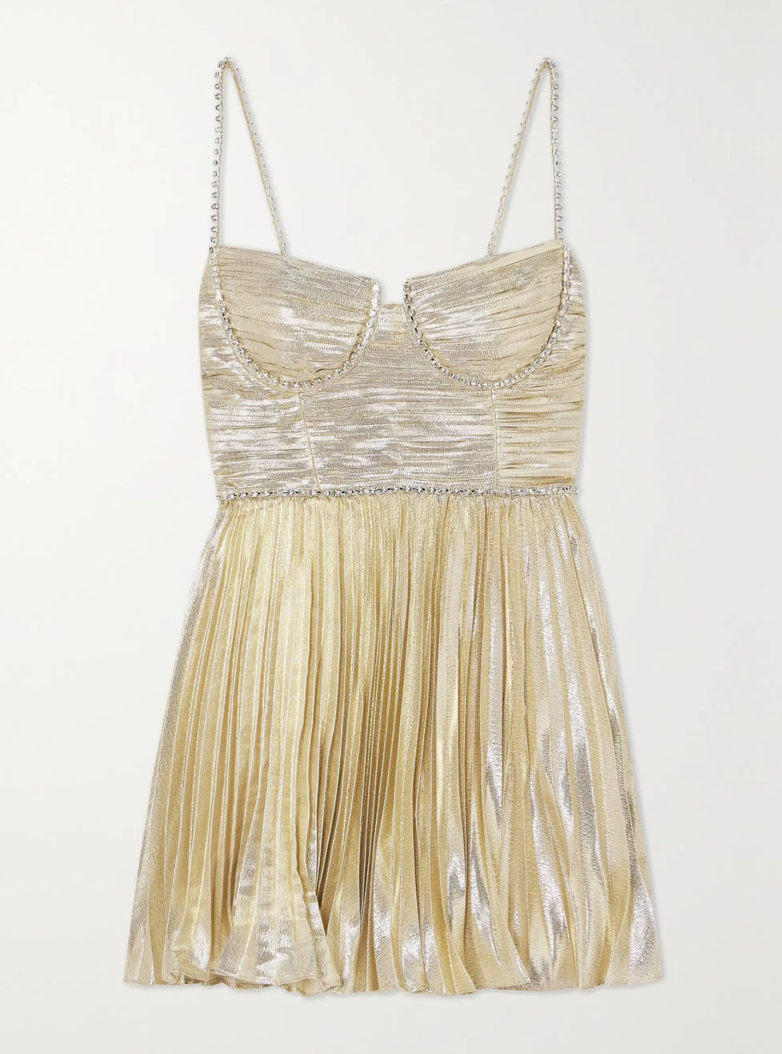 Crystal Embellished Mini Dress