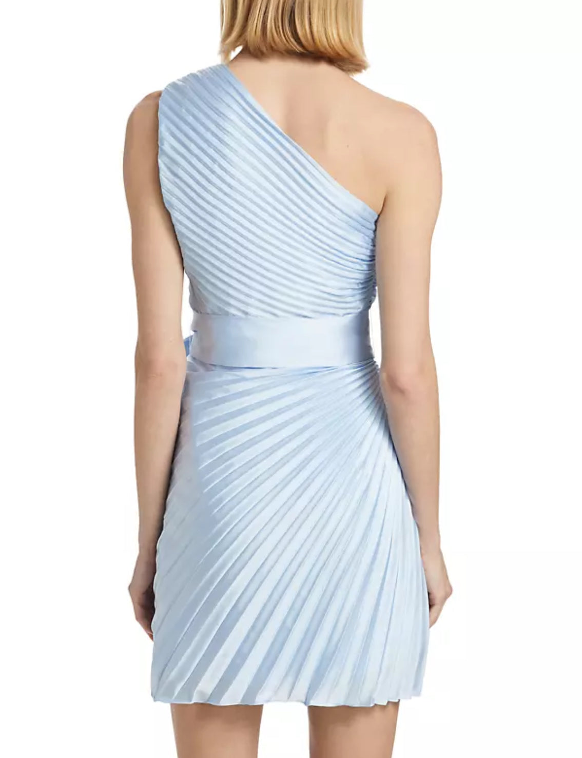 Estie Satin Pleated Dress