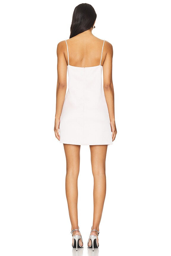 Satin Diamante Mini Dress