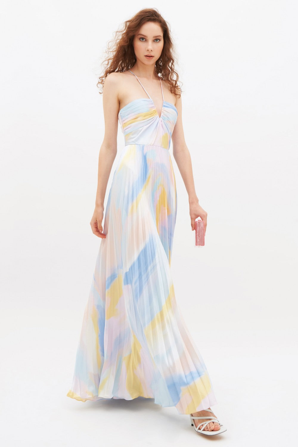 Swirl Satin Gown