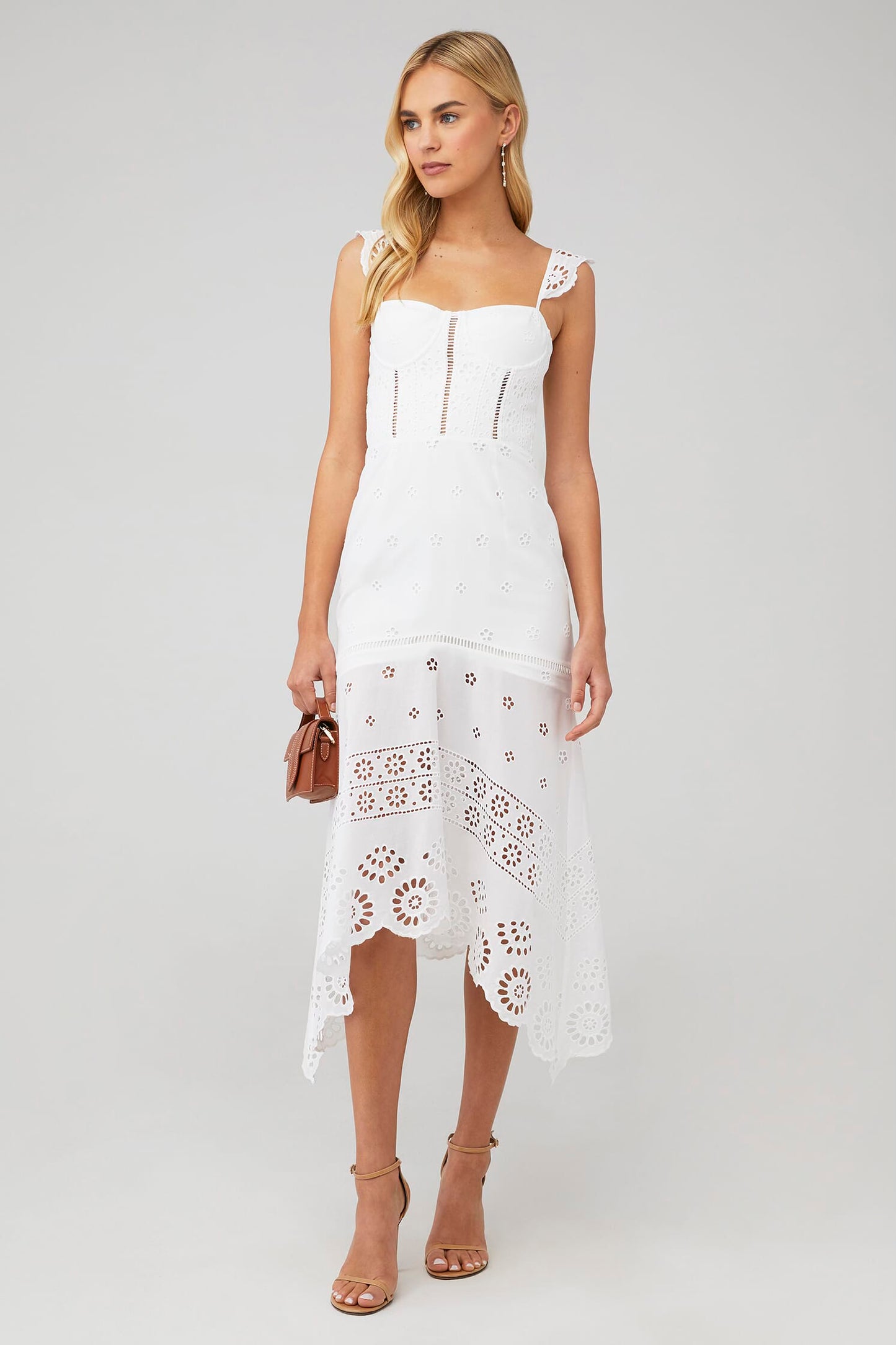 Irma Eyelet White Maxi