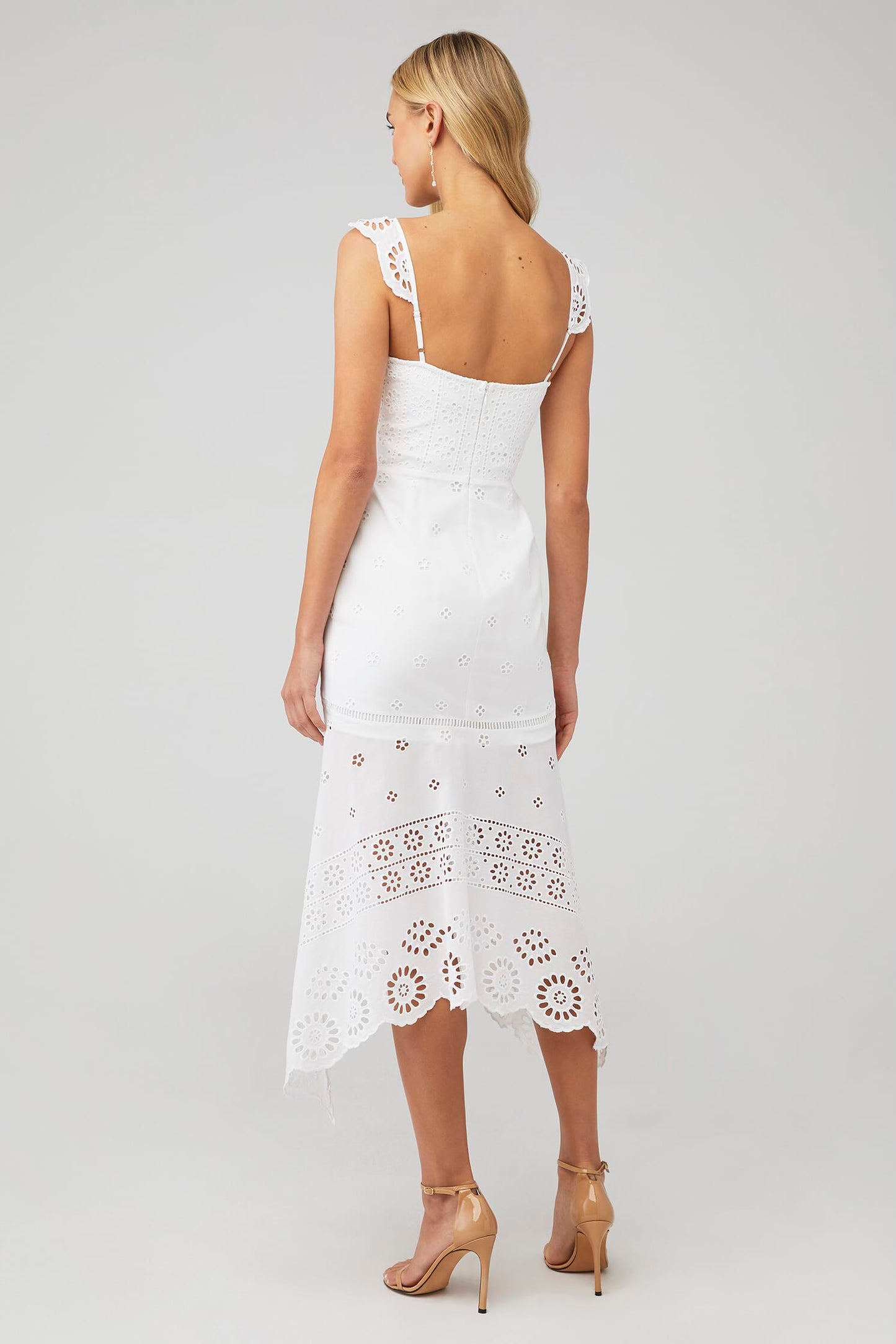 Irma Eyelet White Maxi
