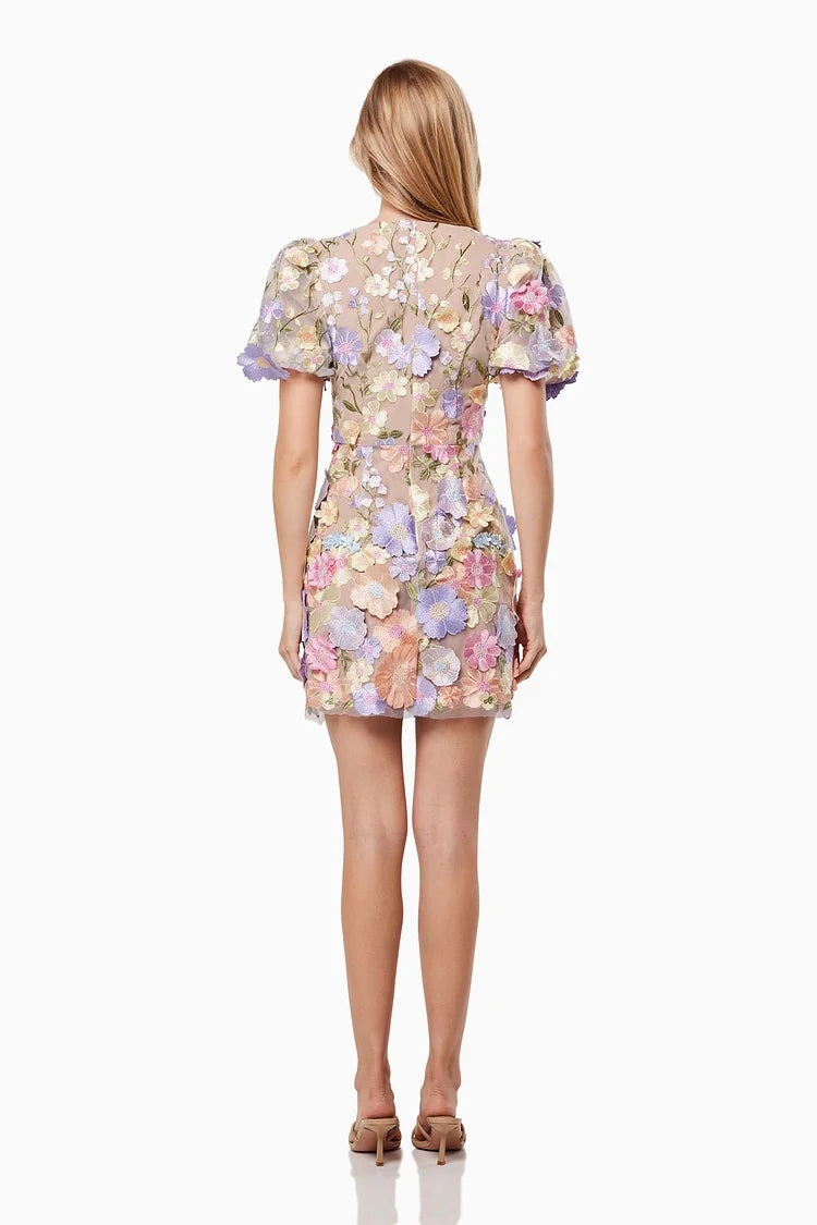 Anthea 3D Floral Mini Dress