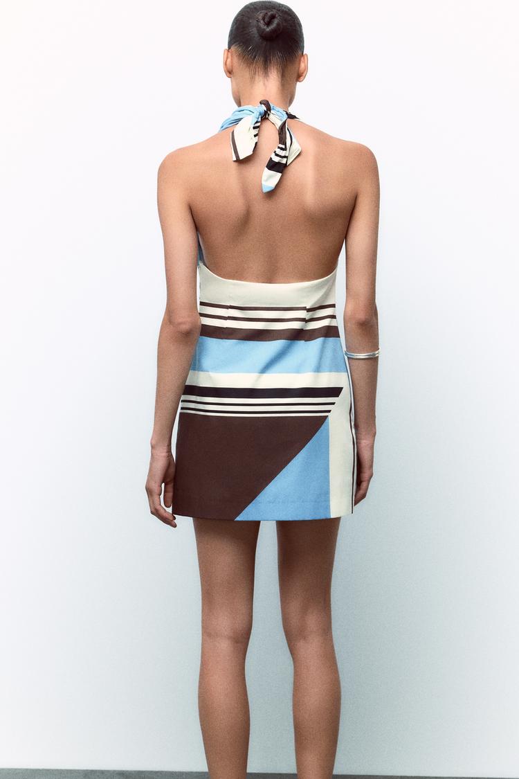 Poplin Abstract Dress