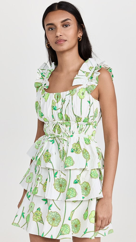 Clay Ruffle Mini Dress