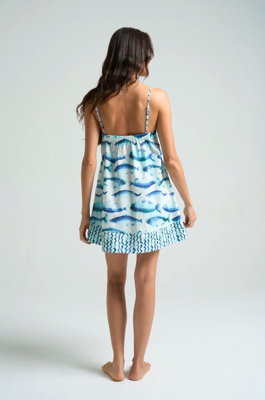 Trapez Dress in Sardines
