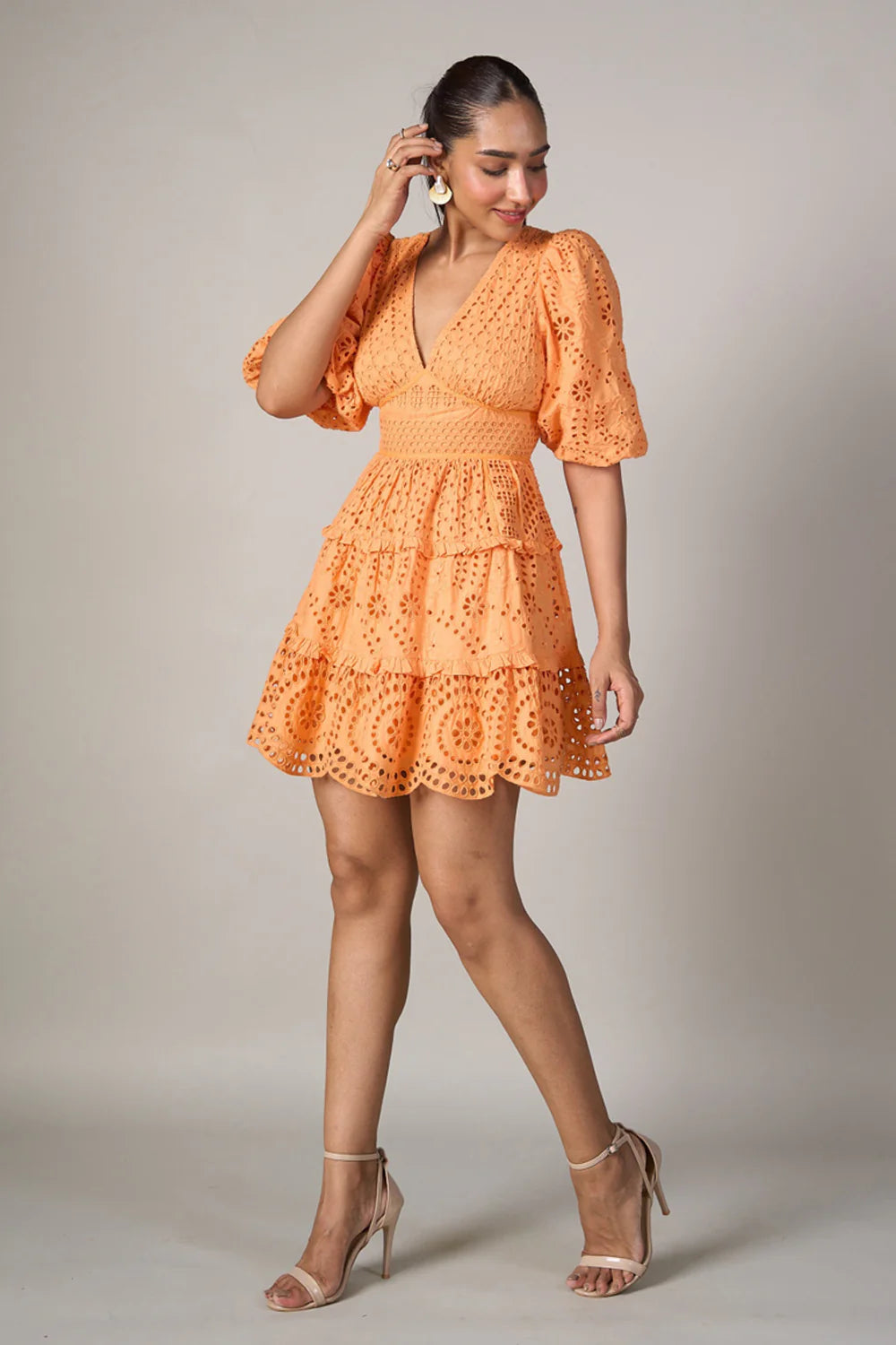 Tangerine Mini Dress