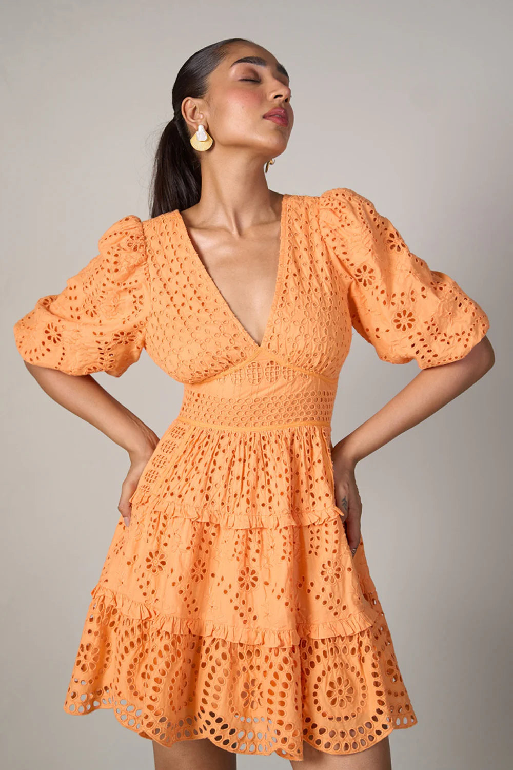 Tangerine Mini Dress