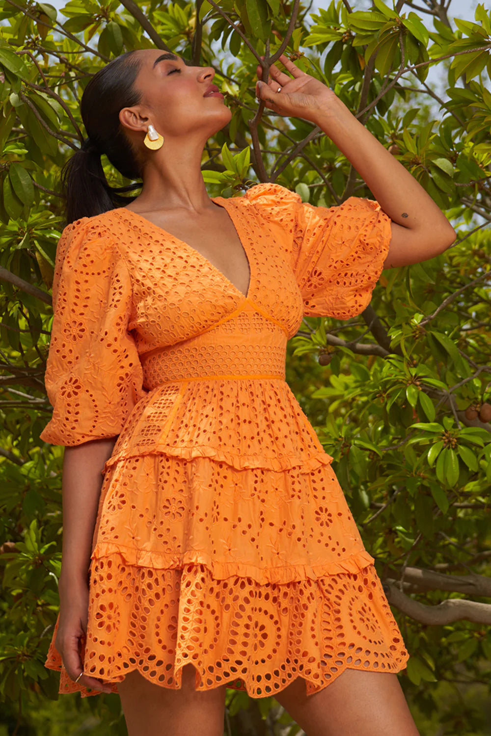 Tangerine Mini Dress