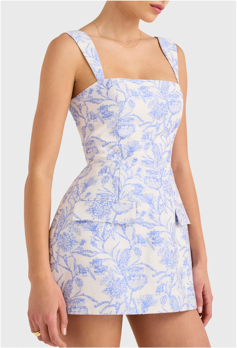 Bethany Skort Romper English Blue