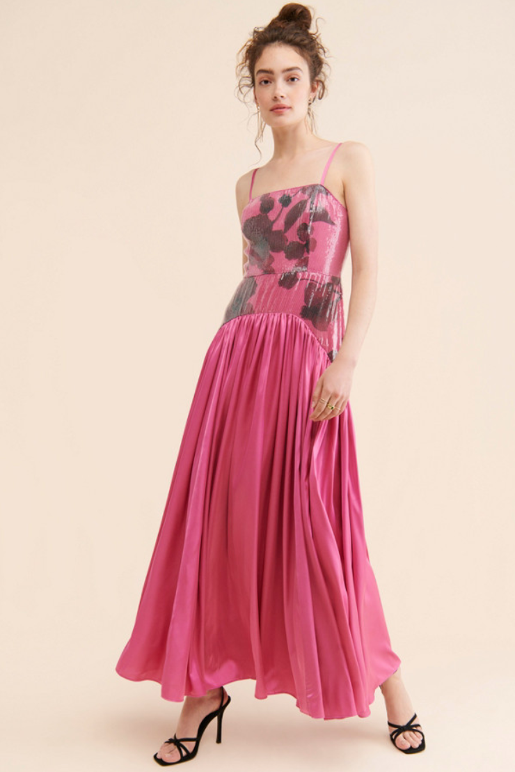 Sequin Floral Maxi