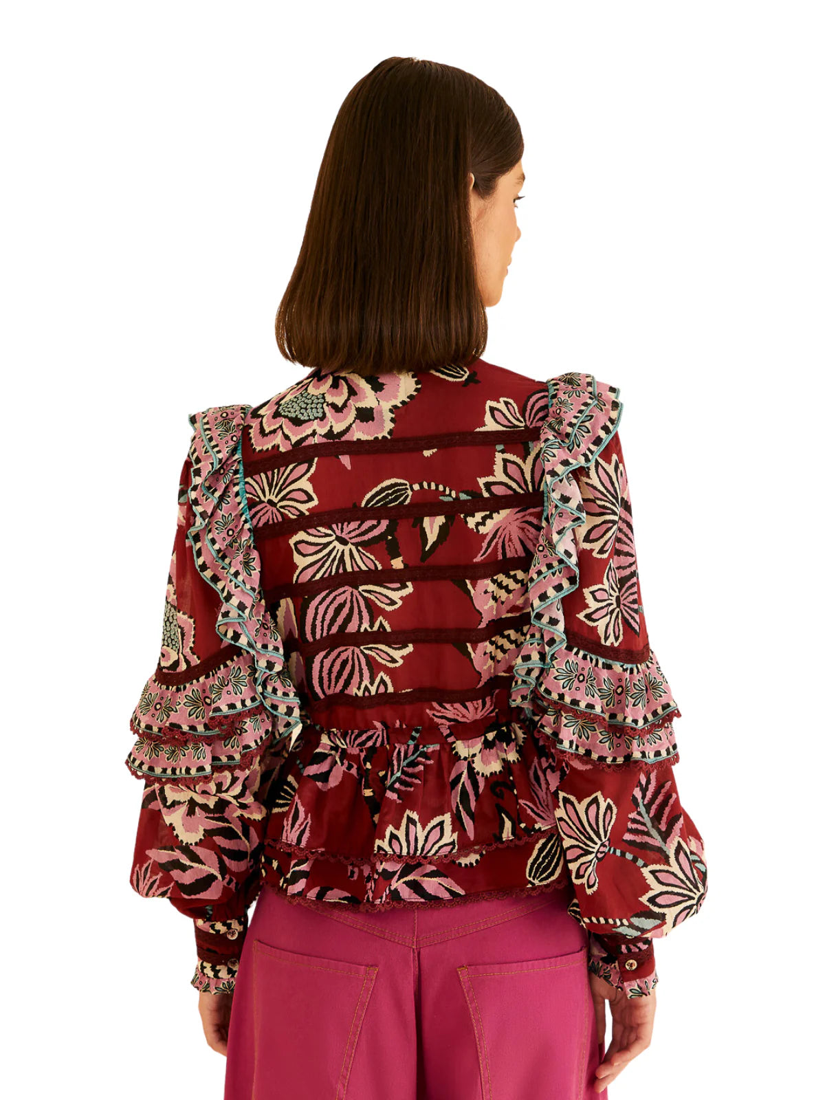 Garnet Ruffle Blouse