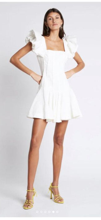 Breathless Frill Sleeve Mini Dress