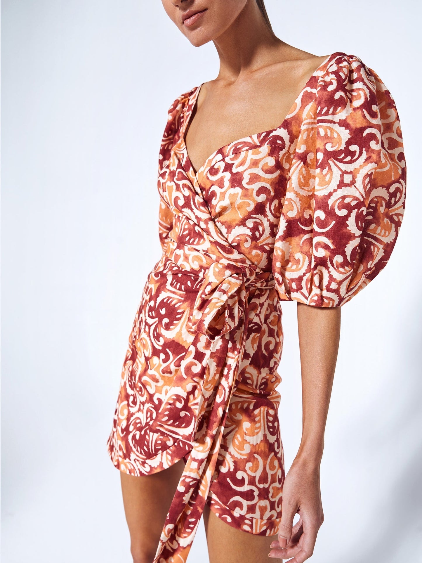 Athenes Terracotta Mini Dress