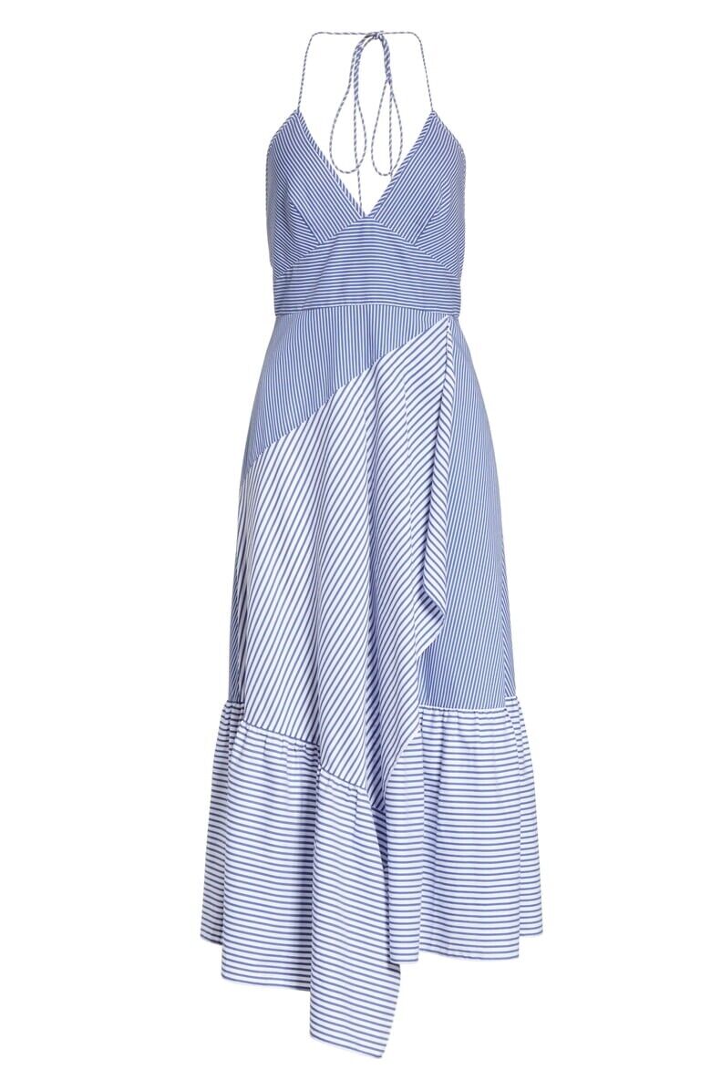 Collage Shirting Dress