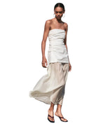 Contrast Strapless Dress