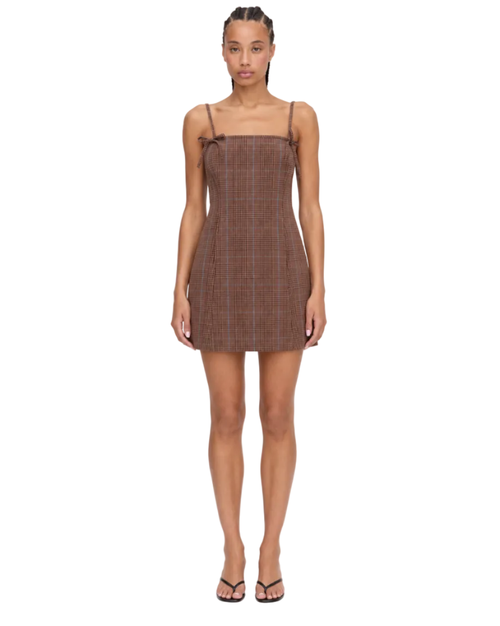 Rennie Dress Brown Plaid