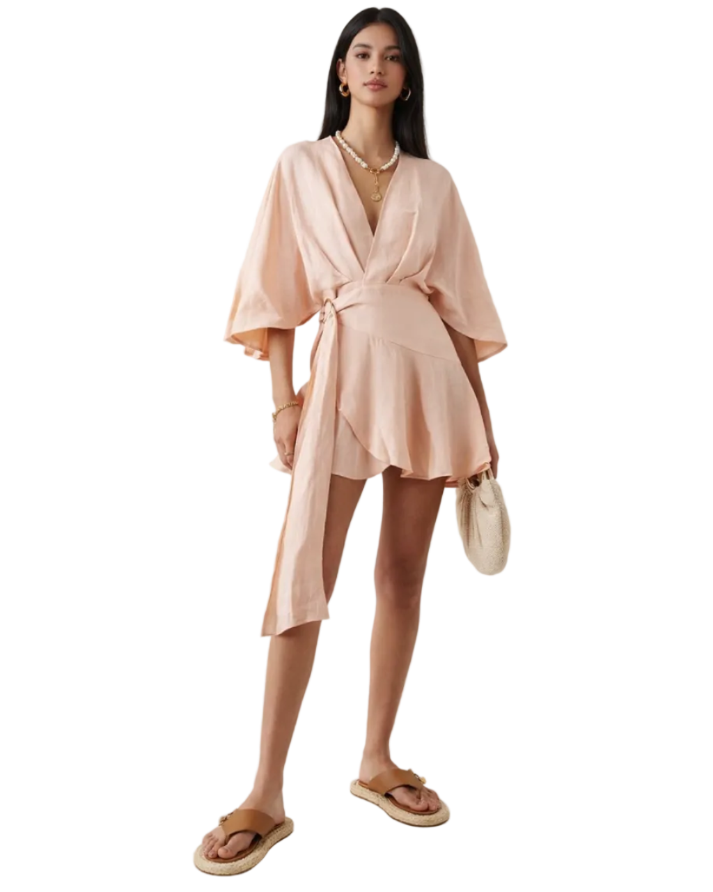 Olivia Wrap Mini Dress